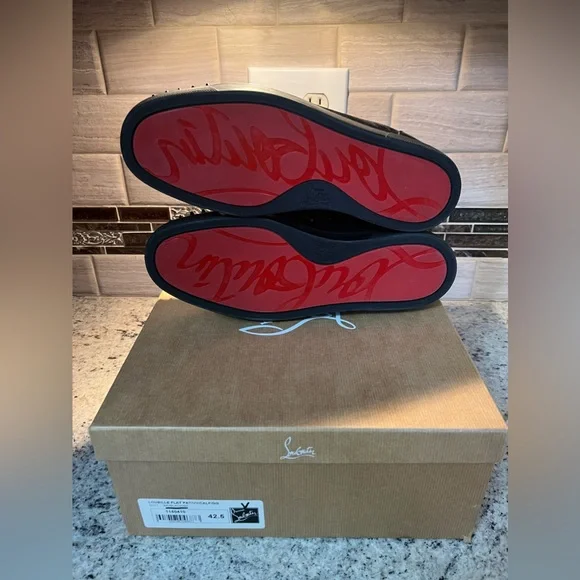 Christian Louboutin “Loubille Flat/Pat/VV/Calf/GG” - Picture 10 of 11